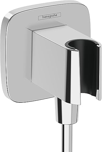 hansgrohe Wandanschluss mit Duschkopfhalterung FixFit Q, Chrom