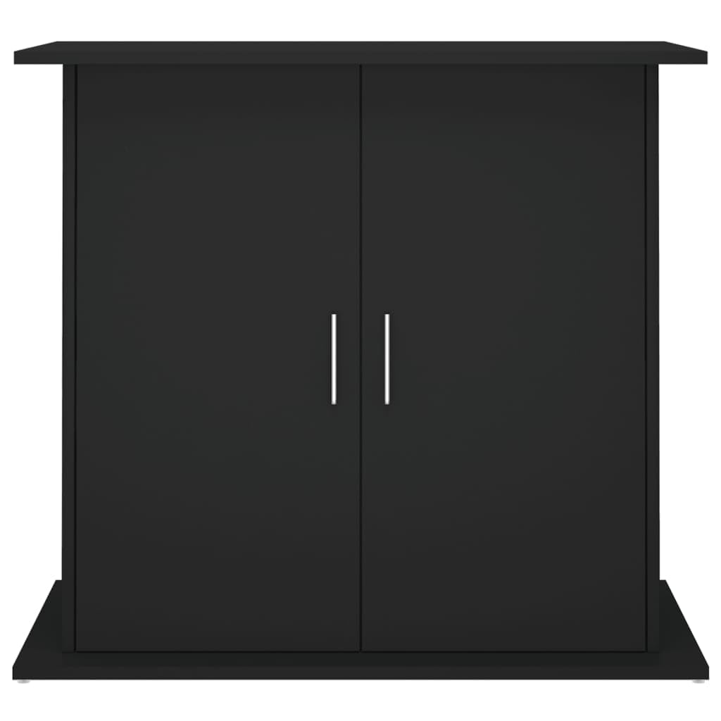 Support pour aquarium noir 81x36x73 cm bois d ingénierie