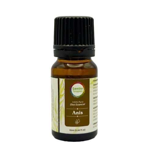 Aceite Esencial de Anís 100% Puro – 10 ml | Aroma Dulce y Reconfortante | Origen Francia – Sentio Terapias