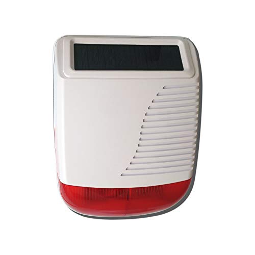 Sirena Solare per Esterno DynaSun Home DSSS01 Tecnologia Wireless 433 Mhz Autoalimentata per Allarme Antifurto Casa con Pannello Fotovoltaico