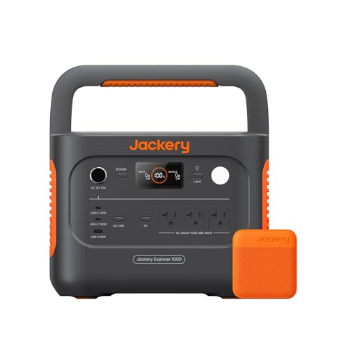 Jackery Explorer 1000 v2 Portable Power Station and 3-Port 102W F...