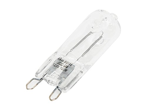 Bulbrite Halogen T4 Q100G9/120 120-Volt Halogen JC Type Line Voltage G9 Bulb, 100-Watt,Clear