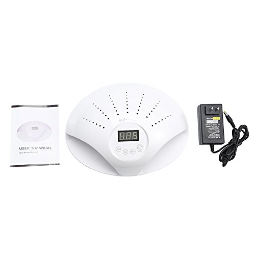 Secador de unhas 46W, 2 tipos de lâmpadas solares UVLED para unhas esmaltadas com sensor inteligente