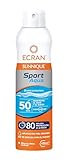 Ecran Sunnique Sport - Bruma Protectora Solar SFP 50 Piel Mojada, Protección Alta UVB, UVA, Refuerza las Defensas, Resistente al Agua, para Todo Tipo de Pieles- 250 ml