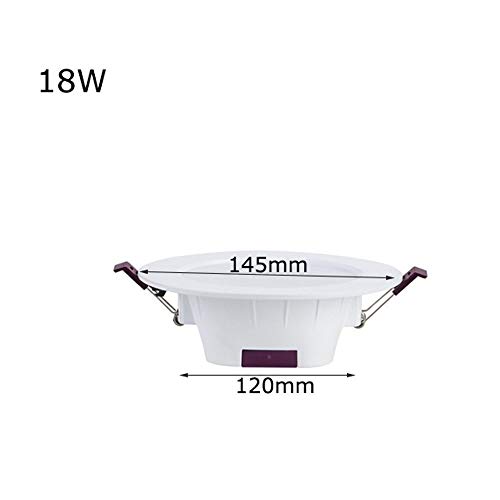 Focos empotrables LED de diseño moderno y sencillo en aluminio resistente 8