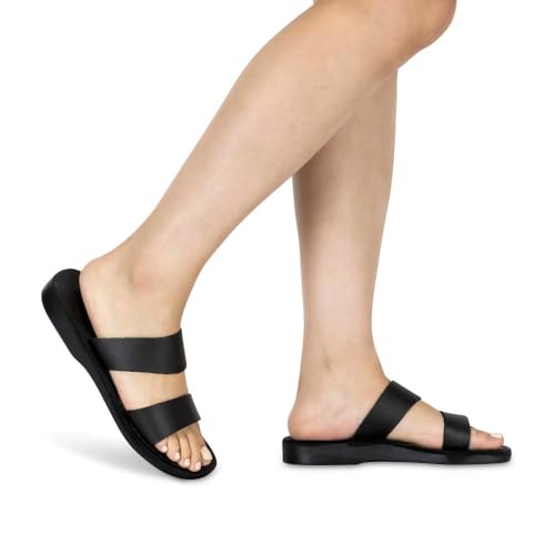 Aviv - Leather Wide Strap Sandal - Womens Sandals2