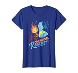 Disney and Pixar’s Elemental Chemical Reaction Ember & Wade Camiseta, Mujer, Azul Real, M