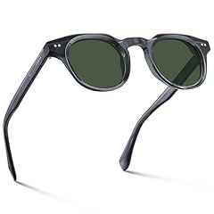 B3. Transparent Gray Frame Green Lens