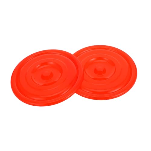 TOPBATHY 2 Piezas Tapa del balde de Cubo de Basura Cubierta de plástico para Cubo de Basura Tapas de Cubo de Basura Cubierta del Cubo el plastico Rojo