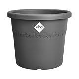 Elho Algarve Cilindro 58cm Vasi per Piante - Anthracite