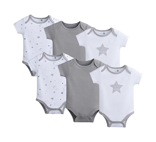 Image of American Baby Company Unisex 3-Pack 100% Cotton Short Sleeve Bodysuit