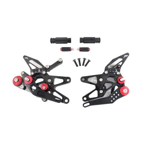 Repose-pieds moto CNC Daytona 675 675R 2013-2018 commande reculée noire QS