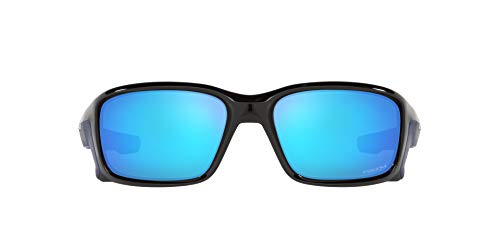 Preisvergleich Produktbild Oakley Unisex Straightlink Sonnenbrille, Schwarz poliert, Prizm Saphir, 58