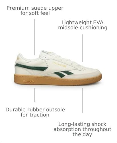Image of Reebok Club C Revenge Vintage Sneakers for Men - Casual Tennis Mens Shoes