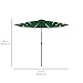 Best Choice Products 10ft Solar Polyester LED Lighted Patio Umbrella w/Tilt Adjustment and UV-Resistant Fabric - Green