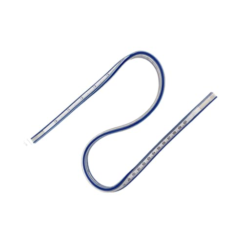 フレキシブルカーブ定規 曲げられるフレックスカーブ定規 テーラーペイントグラフィック用 60 cm