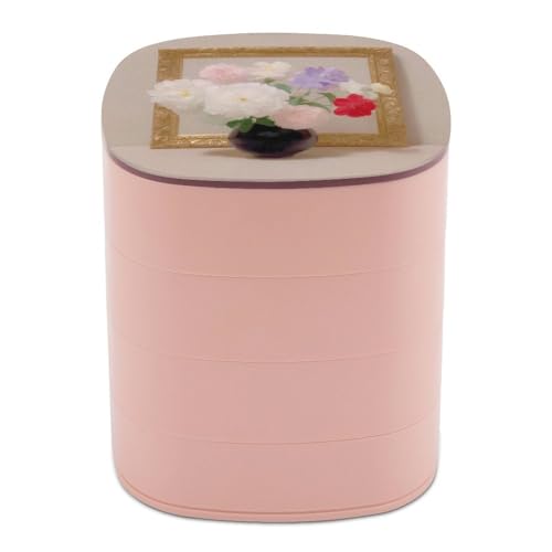 Jubonexis Bouquet de fleurs dans un vase, boîte à bijoux pour femme, organisateur de boucles d'oreilles, organisateur de bijoux rotatif pour colliers, bracelets, bagues