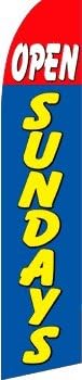 OPEN SUNDAYS Swooper Flag
