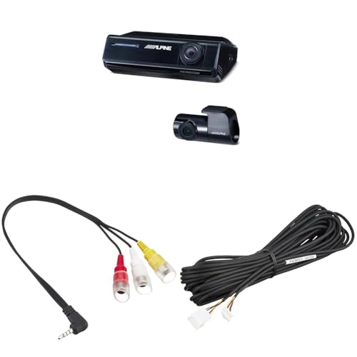 【セット買い】アルパイン(ALPINE) ドライブレコーダー ビッグX NXシリーズ連携対応 前後2カメラ DVR-C320R + AUX変換/ビデオ入力ケーブル KCE-250IV + カメラダイレクト接続ケーブル KWX-G001