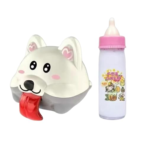 Huvqianu Rollenspielspiel Toys, Fütterung tun das Spiel für Mädchen, realistische Klang und Bewegung mit Puppenkleidung und Accessoires, Kinderspiele für Wohnzimmer Indoor Outdoor -Spielzeug
