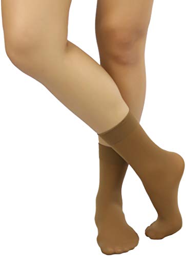 Image of ToBeInStyle Womens Pack of 6 Trouser Solid Print Anklet Socks