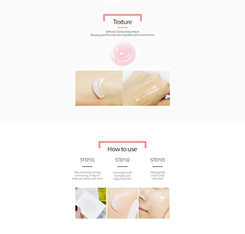 Pureheal's Ginseng Berry 80 Overnight Mask 100Ml | Korean Natural Skincare, Vegan, Cruelty-Free, Paraben Free, Anti-Aging, Ultimate Nourishing Spa Mask, Sensitive Skin, Hyperpigmentation Safe | #TOP2