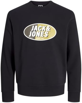 JACK & JONES Jorbushwick Box Sweat Col Rond - Sweatshirt Homme Confortable