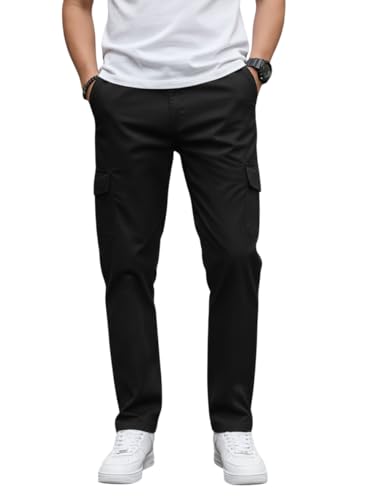 Image of TAGAS Men's Cotton Cargo Pants | Men Cargo Jogger Pant | Slim Fit Track Pants with Side Pockets | Stylish Streetwear Lower for Gym, Casual & Travel