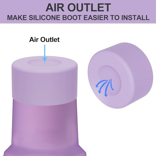 Image of Affute Protective Silicone Boot for Stanley Quencher H2.0 40 30 20 oz & IceFlow Flip 30 20 oz, BPA Free Anti-Noise Anti-Scratch, Stanley Cup Protector Sleeve Cover Boot