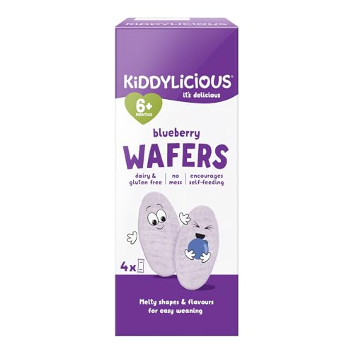 Kiddylicious Blueberry Wafers 6 Months+ 4 X 4g