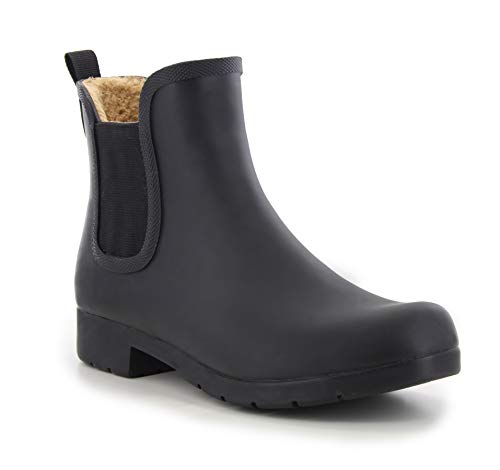 chooka plush chelsea rain boots