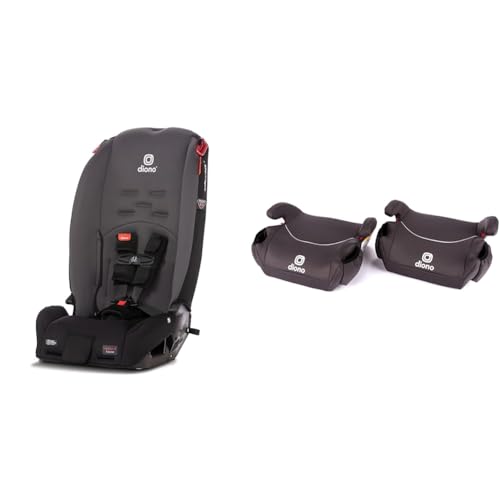Diono Radian 3R 10 Years 1 Convertible Car Seat Rear & Forward Facing Plus Diono Solana No Latch 2 Pack Backless Booster Seats