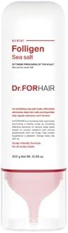 Dr.FORHAIR Folligen Sea Salt Scaler | Korean Hair Care | Scalp Exfoliator & Scalp Scrub | Eliminates Sebum, Impurities, Odor | Nourish and Freshen, 10.58 fl oz