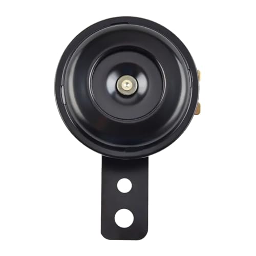 Haut-parleur de klaxon de moto noir universel 6V pour Honda Yamaha Suzuki et Kawasaki