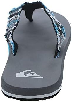 Quiksilver Men's Monkey Abyss Three-Point Sandal Flip-Flop, Grey 3, 7 | Image 5