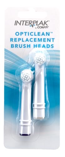 Interplak by Conair OptiClean Replacement Power Plaque Remover Brush Heads, Color May Vary - image 2