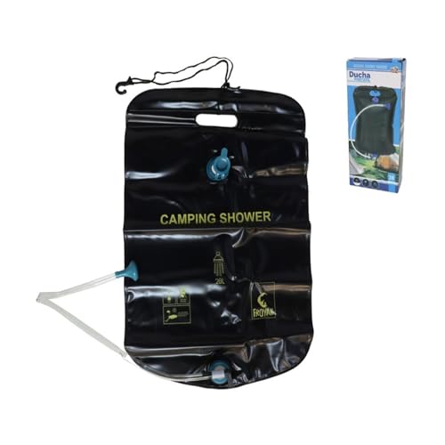 MIMOCASA Duchas de Camping de 20L - Bolsa de Agua Portátil - Ducha portátil de Acampada Escalada, con Manguera y Cabezal, Senderismo y Aire Libre (Ducha Solar 20L)