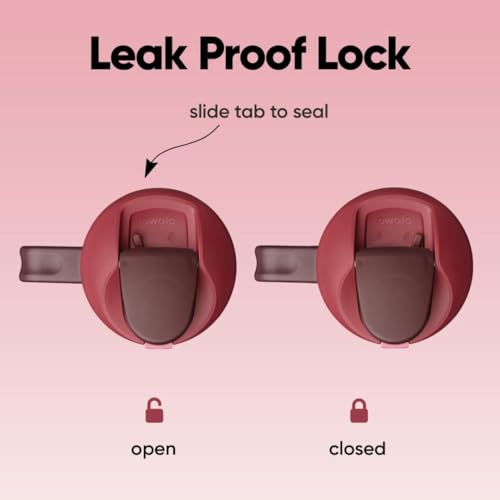 Image of Owala FreeSip Tumbler Insulated Stainless Steel Water Bottle with Built-in Straw and Side Handle, For Travel, Work, School, and Sports, 40oz, BPA Free, Leak Proof, Black Cherry