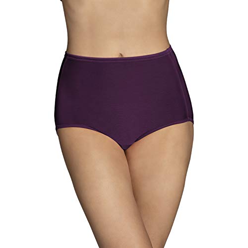 Vanity Fair Women's Illumination Brief Panties (Regular & Plus Size), Sangria, 6