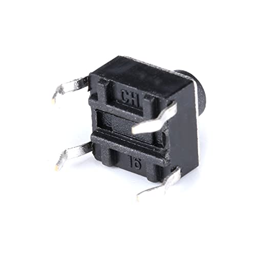 Miniatura 4 de 100 unids/lote 0.236x0.236x0.236 in 4PIN táctil micro interruptor táctil DIP botón de reinicio automático 26.220 in botón de teclas enchufables