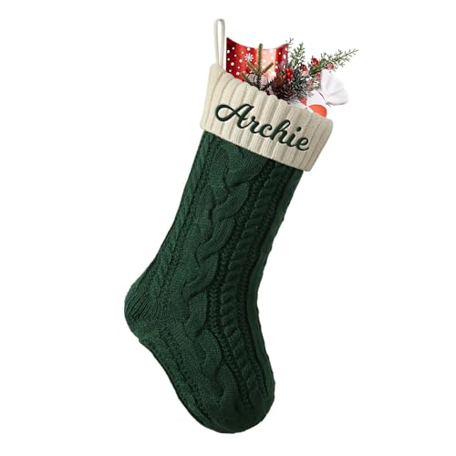 Personalized Christmas Stockings Custom Name Family Christmas Stockings 18' Large Knitted Xmas...