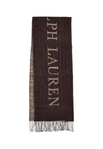 Estremità sfrangiate. LAUREN BY RALPH LAUREN Sciarpa jacquard con logo reversibile