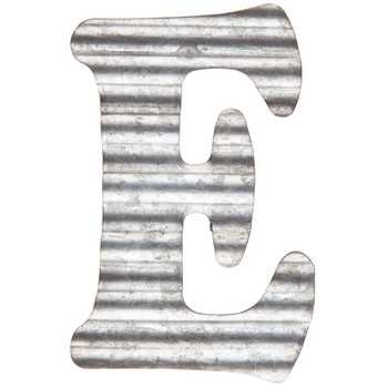 Letter E - 5" Corrugated Metal Letter