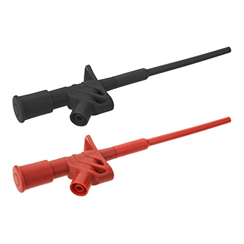Image of Fielect T0169 Test Leads Testing Hook Clip Probe Flexible Probe High Voltage Differential Test Hook for Electronic Testing 2 Pcs