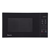Magic Chef Compact Countertop Microwave Oven, 1000 Watts, Black, 1.1 Cu. Ft. - Digital Kitchen Appliance with One-Touch Cooking, Child Lock, Timer, Reheat, Defrost and 10 Power Levels