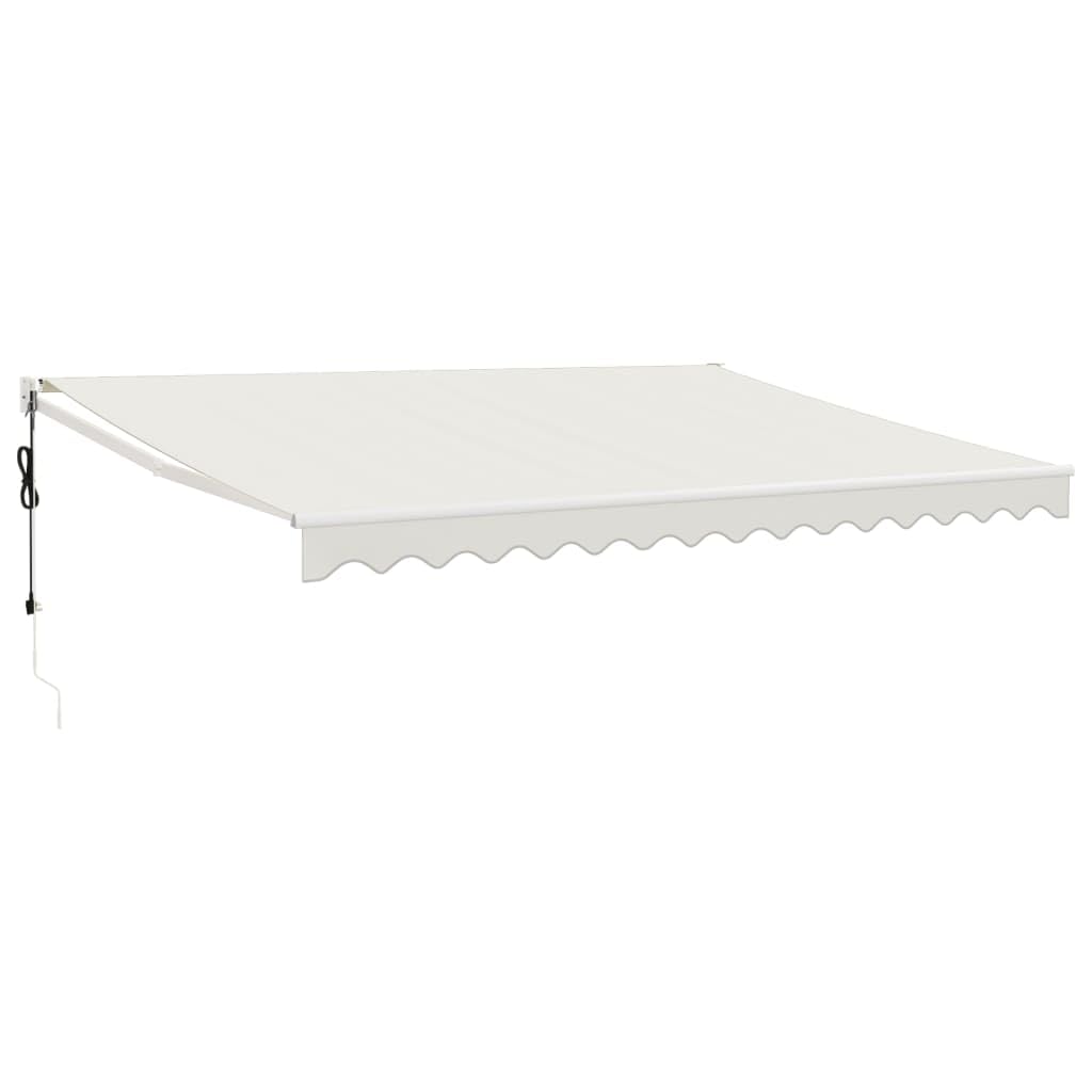 Store Banne Motorisé, Store Banne électrique Auvent rétractable Automatique crème 4x3 m