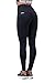 Nebbia, leggings FitSmart, aderenti, a vita alta, preformato, tasche smart sui lati, 3 colori, taglie S-L, Nero , S