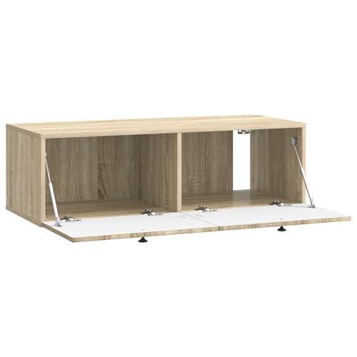 Armoire multimédia avec 2 portes pour cacher les câbles