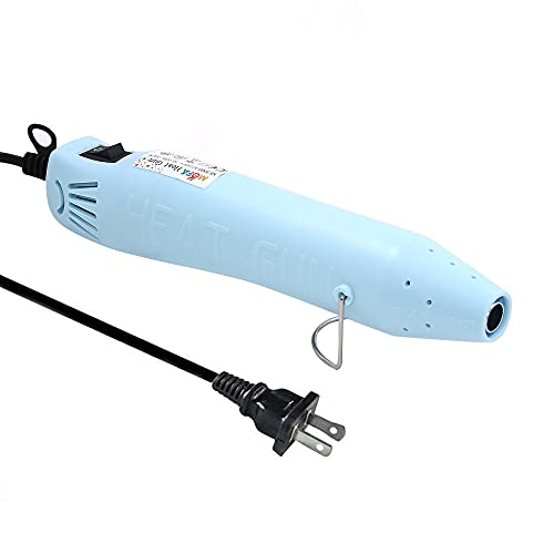 mofa Resin Heat gun 6.6ft Cable 300W Hot Air Gun for Crafting Acrylic Paint Dryer Multi-Purpose Electric Heating Nozzle (Light Blue)