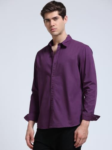 Image of StitchX Men's Full Sleeve Core Essentials Twill Over-Dyed Shirt XS-2XL